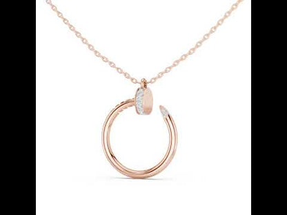 18K Yellow Gold Round Lab-Grown Diamond Pendant for Women | Anniversary Gift | Pure Carat