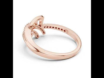 18K White Gold Round Lab-Grown Diamond Stud Ring for Women | Office Wear | Pure Carat