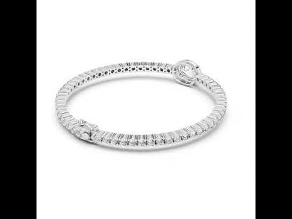 14K Rose Gold Bracelet with Round Lab-Grown Diamonds for Women - Pure Carat