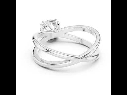 Women’s Round Lab-Grown Diamond Ring in 14K White Gold | Pure Carat