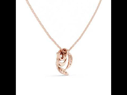 14K White Gold Round Lab-Grown Diamond Pendant for Women | Office Wear | Pure Carat