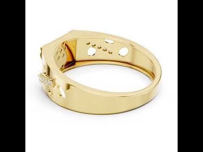 14K Rose Gold Round Lab-Grown Diamond Party Wear Drop Ring for Women | Pure Carat