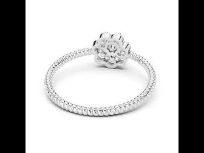18K Yellow Gold Round Lab-Grown Diamond Engagement Ring for Women | Pure Carat