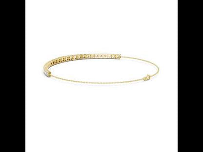 14K Yellow Gold Round Cut Lab-Grown Diamond Bracelet for Women – Pure Carat