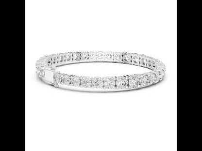 14k Rose Gold Round Lab-Grown Diamond Everyday Wear Bracelet for Women | Pure Carat