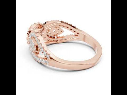 18K Yellow Gold Round Lab-Grown Diamond Everyday Wear Ring for Women | Pure Carat