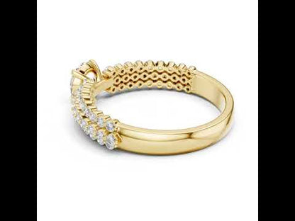 18K White Gold Round Lab-Grown Diamond Ring for Women – Wedding Collection - Pure Carat