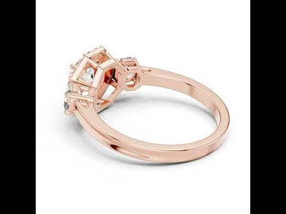 Women’s Round & Octagon Lab-Grown Diamond Solitaire Ring | PureCarat