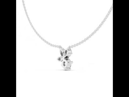 14k White Gold Marquise/Pear/Round Lab-Grown Diamond Everyday Wear Pendant | Pure Carat