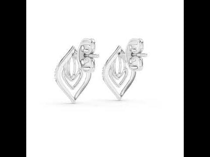 14K Yellow Gold Round Lab-Grown Diamond Earrings for Women | Engagement Wear | Pure Carat
