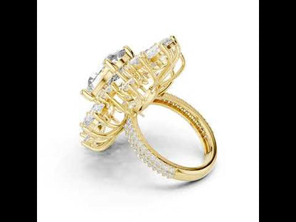 18K Rose Gold Round, Marquise, Pear & Oval Lab-Grown Diamond Everyday Wear Ring for Women | Pure Carat