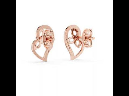 14K White Gold Round Lab-Grown Diamond Earrings for Women | Bridal Collection | Pure Carat