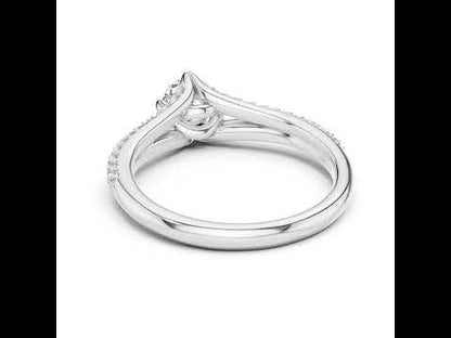 14K Rose Gold Round Lab-Grown Diamond Ring for Women | Party Wear | Pure Carat