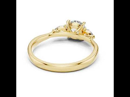 14K White Gold Pear & Oval Lab-Grown Diamond Ring for Women | Office Wear | Pure Carat