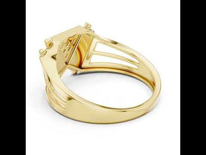 18K Rose Gold Round Lab-Grown Diamond Drop Ring for Women | Party Wear | Pure Carat