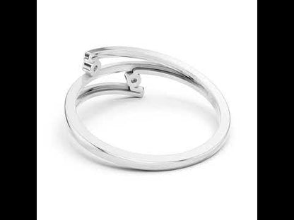 18K Rose Gold Round Cut Diamond Drop Ring for Women | Office Wear Jewellery | Pure Carat