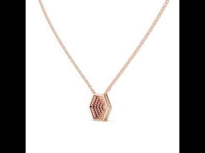 18K White Gold Round Lab-Grown Diamond Pendant for Women - Pure Carat