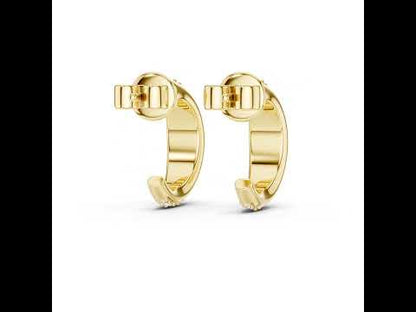 Women’s Wedding Earrings in 14K White Gold with Round Lab-Grown Diamonds | Pure Carat