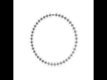 18k White Gold Round Lab-Grown Diamond Wedding Necklace for Women | Pure Carat