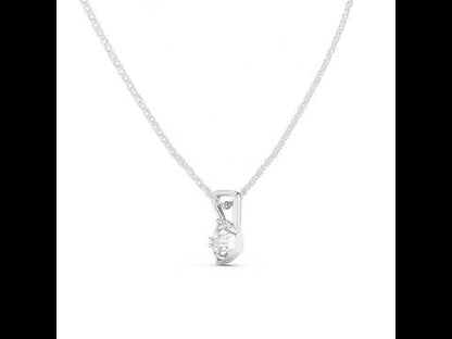18K Yellow Gold Oval Lab-Grown Diamond Pendant for Women | Bridal Wear | Pure Carat