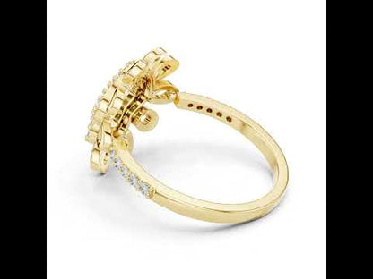 14K Rose Gold Round Lab-Grown Diamond Bridal Ring for Women | Pure Carat