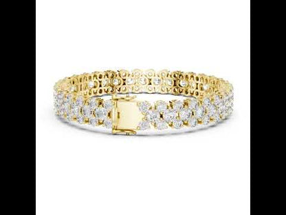 18k White Gold Marquise Lab-Grown Diamond Bridal Bracelet for Women | Pure Carat