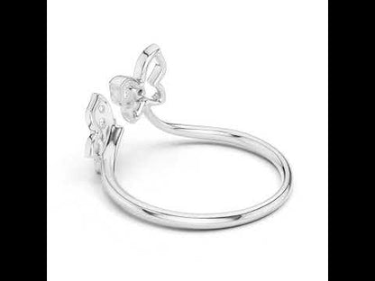 18K White Gold Round Lab-Grown Diamond Ring for Women | Office Wear | Pure Carat