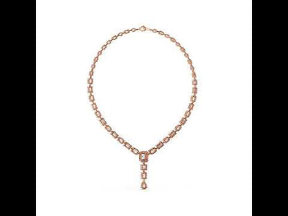 14k White Gold Radiant/Emerald/Cushion/Pear Cut Diamond Engagement Necklace | Pure Carat