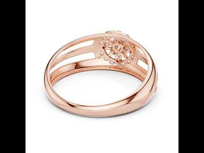 14K Yellow Gold Round Lab-Grown Diamond Ring for Women | Everyday Wear | Pure Carat