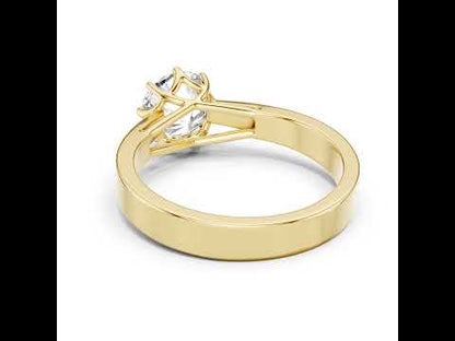 14K Rose Gold Round Lab-Grown Diamond Ring for Women | PureCarat
