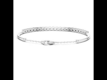 14k Rose Gold Round Lab-Grown Diamond Everyday Wear Bracelet for Women | Pure Carat