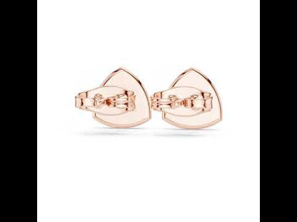 14K Rose Gold Round Lab-Grown Diamond Engagement Earrings for Women | Pure Carat