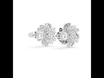 18K Yellow Gold Round Lab-Grown Diamond Engagement Earrings for Women | Pure Carat
