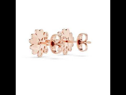 14K Yellow Gold Round Lab-Grown Diamond Earrings for Women | Office Wear | Pure Carat