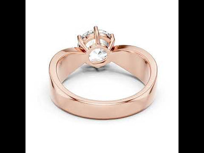 14K Yellow Gold Round Lab-Grown Diamond Party Wear Ring – Pure Carat