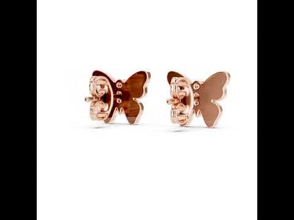 14K Yellow Gold Round Lab-Grown Diamond Earrings for Women | Party Wear | Pure Carat
