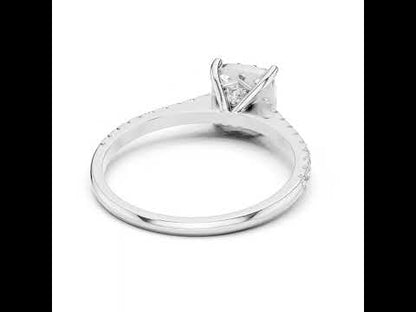 Pure Carat 14K Yellow Gold Ring with Round Lab-Grown Diamond – Women’s Office Jewellery