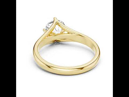 Round Lab-Grown Diamond Ring in 18K White Gold for Women | PureCarat