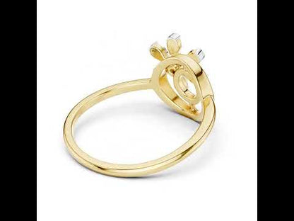 14K Yellow Gold Round Lab-Grown Diamond Engagement Ring for Women | Pure Carat