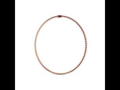 18k White Gold Round Lab-Grown Diamond Engagement Necklace for Women | Pure Carat