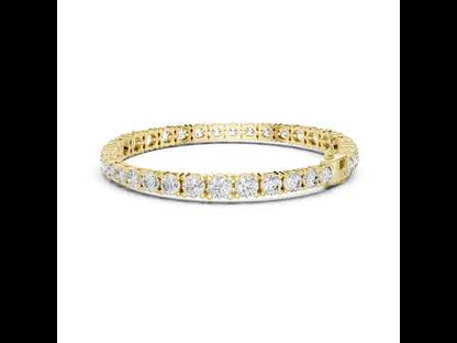 Women’s Wedding Bracelet in 18K Rose Gold – Round Lab-Grown Diamond Design - Pure Carat