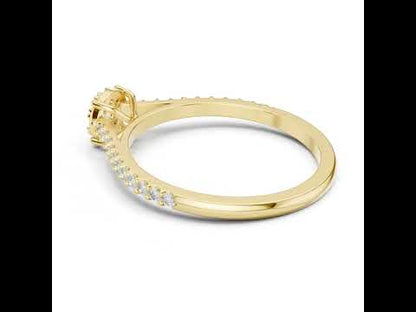 18K White Gold Round Lab-Grown Diamond Ring for Women | Everyday Wear | Pure Carat