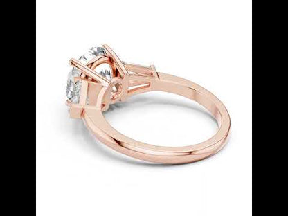 Round Lab-Grown Diamond Ring in 14K White Gold – Pure Carat