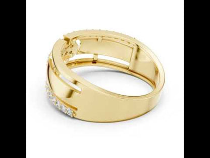 18K Rose Gold Round Lab-Grown Diamond Everyday Wear Ring for Women | Pure Carat