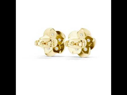 14K White Gold Round Lab-Grown Diamond Engagement Earrings for Women | Pure Carat