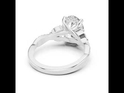 14K Yellow Gold Round, Marquise & Oval Lab-Grown Diamond Engagement Ring for Women | Pure Carat