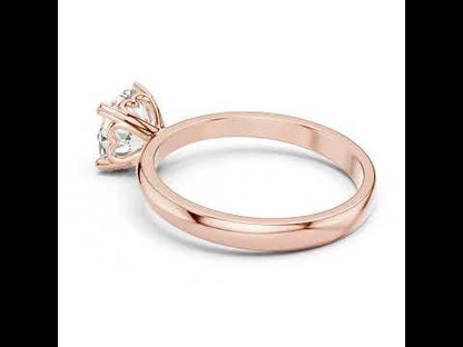 14K Rose Gold Round Lab-Grown Diamond Ring for Women | PureCarat