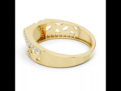 18K Yellow Gold Round Lab-Grown Diamond Solitaire Anniversary Ring | Pure Carat