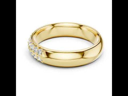 18K Yellow Gold Round Lab-Grown Diamond Ring for Women | Anniversary Gift | Pure Carat