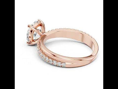 18K Yellow Gold Round Lab-Grown Diamond Ring for Women | Office Wear | Pure Carat